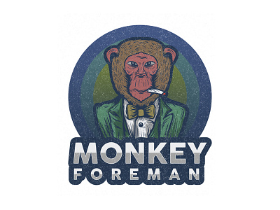 Monkey Foreman Logo fun logo monkey