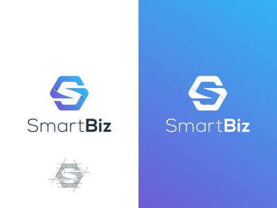 SmartBiz Logo agency business clean corporate
