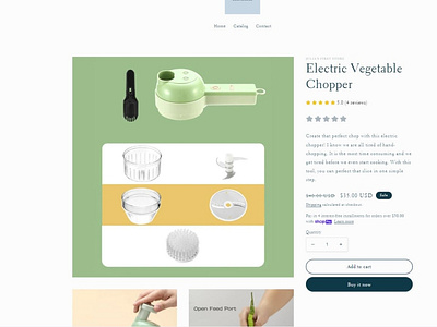 Product Page- Electric Vegetable Chopper