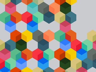 Blocks color colour cubes grey illustration pattern repeat