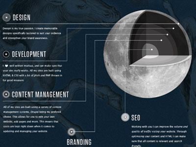 skills illustration infographic moon space tungsten