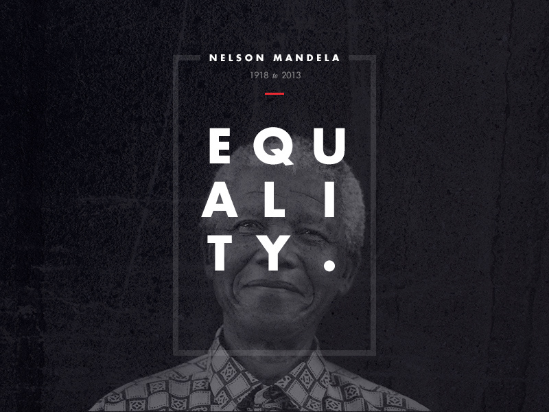 Mandela - Farewell legacy nelson mandela tribute design poster black white red type