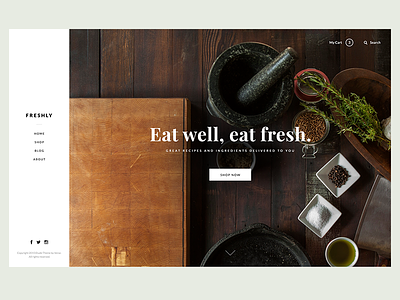 Food - WIP food lato minimal playfair simple theme typography