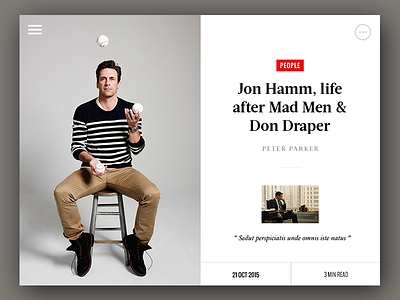 News acta app mad men news oswald style board typography