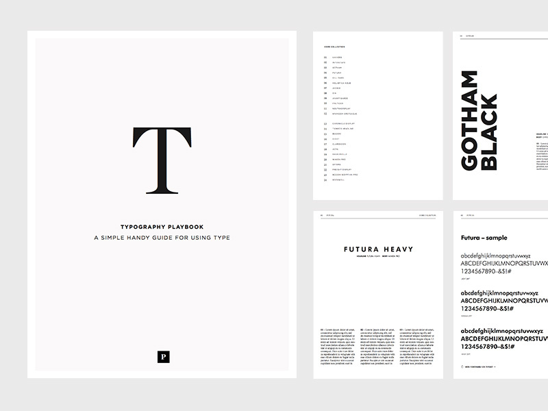 Typography Playbook book simple design web fonts type learning lessons typography