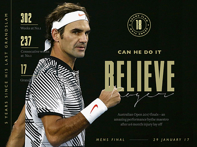 Tennis federer fun layout tennis typography