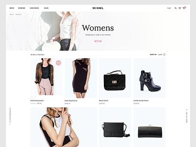 Product listing ecommerce fashion store womens