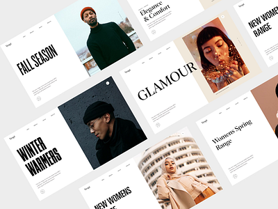 Homepage - Hero banner designs ecommerce typography ui web