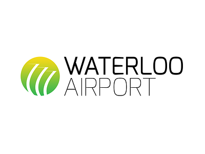 Waterloo Airport branding logo waterloo