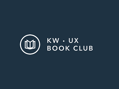 UX Book Club logo Submission book branding club logo minimalist waterloo