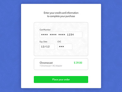 Daily UI - #002 - Credit Card Checkout