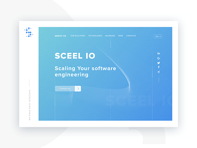 Sceel io color concept design interface landing page logo site typography ui ux vector web