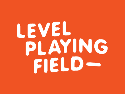 Level Playing Field (gif) animated brand field gif illustrator level logo logotype playing type vector wave