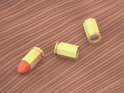 Bullets 3d 9mm bullet bullets game gun low low poly lowpoly maya photoshop poly render