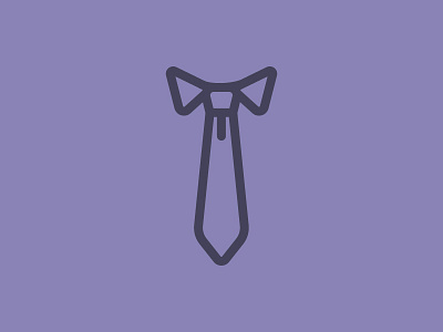 Tieday illustrator purple tie vector