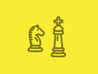 Chess chess icon iconography king knight vector yellow