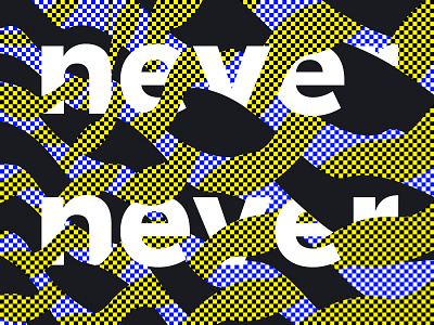 never never 2016 blue checker cool grid illustrator pattern thread type vibe weave yellow