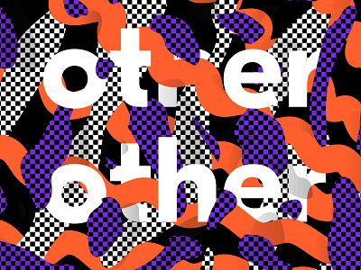other other 2016 black cool grid illustrator orange pattern poster purple thread type vibe
