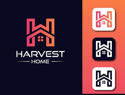 HARVEST HOME app logo brand identity branding business logo company logo custom logo design graphic design logo logodesigner logomaker modern logo realestatelogo startup logo tech logo typography ui ux websitelogo youtubelogo