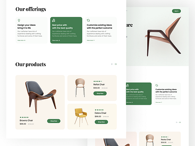 Furniture e-commerce website design designthinking ecommerce experience figma ui userinterface ux webdesign website