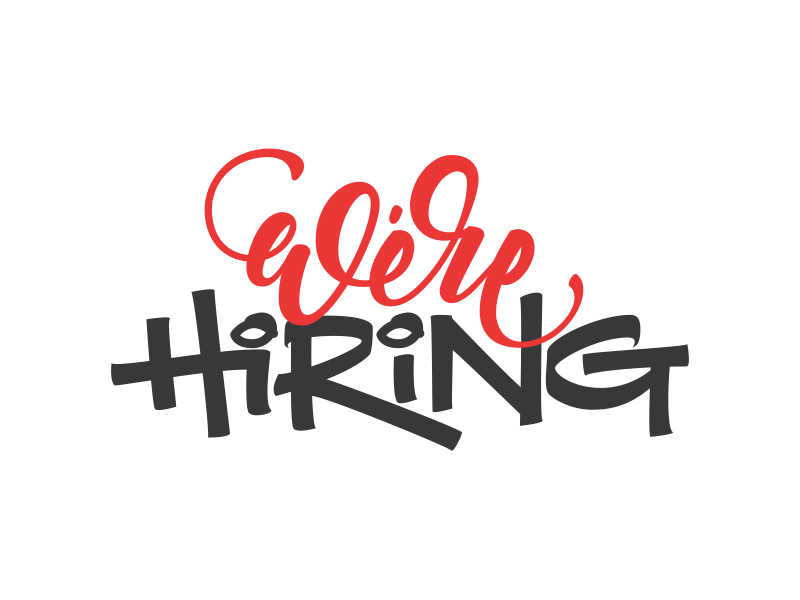 We're hiring UX designers! pilot parallel hand type brush pen hiring vector type lettering calligraphy