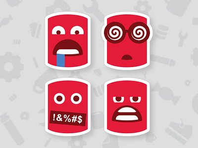 Database emoji stickers by Gina Taylor on Dribbble