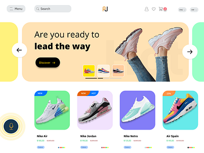 Shoe retailer website