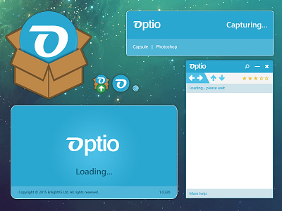 Optio Desktop Application application brand desktop interface optio software ui ux