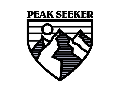 Peak Seeker adobe adobe illustrator badge illustration illustrator logo logos mountain mountains