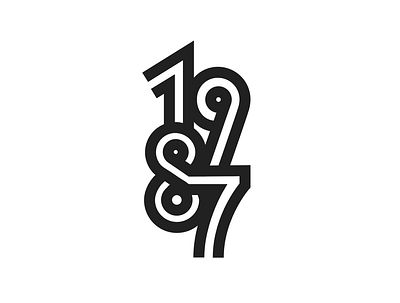 1987 1987 adobe adobe illustrator brand identity branding illustration illustrator logo logos typography vector