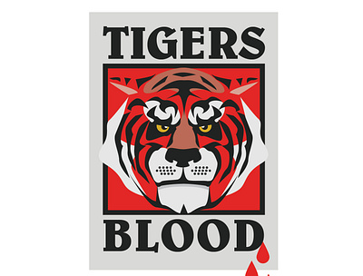 Tigers Blood adobe adobe illustrator brand identity branding illustration illustrator logo logos snow cone tiger tigers