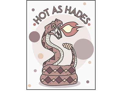 Hot As Hades adobe cartoon illustration illustrator snake snakes