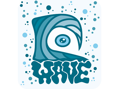 Wave Eye adobe adobeillustator illustration illustrator surfer waves