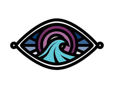 Wave Eye concept adobe adobe illustrator illustration illustrator logo logos surf surfing wave