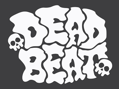 Dead Beat adobe adobe illustrator branding custom type dead lettering skull skulls type typography