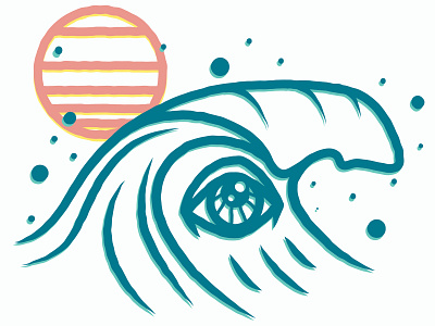 Wave Eye Concept adobe illustrator illustration illustrator logo logos surf surfing wave waves