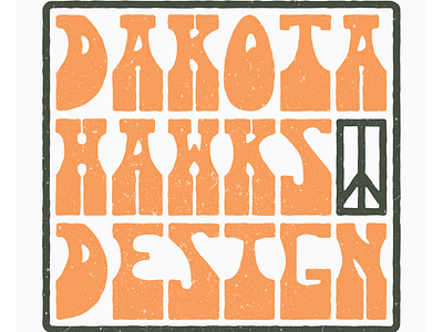 Dakota Hawks Design badge branding graphic design illustration illustrator personal branding type