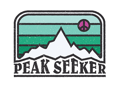 Peak Seeker Badge brand identity branding identity design illustration illustrator logo logos
