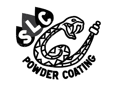 SLC Powder Coating adobeillustator brand identity branding branding and identity branding design identity identity design illustration illustrator snake