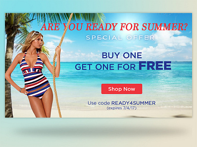Daily UI #036 - Special Offer 036 beach daily ui ecommerce free special offer swimsuits