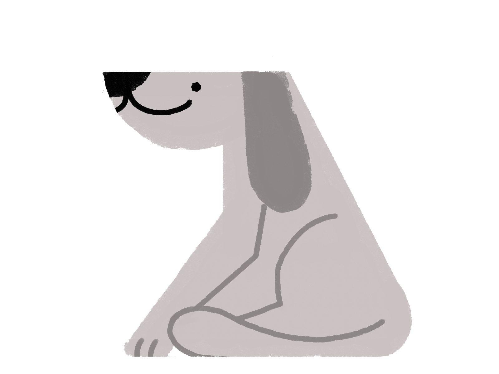 Scratching 2d 2d animation animation character design design dog frame by frame illustration minimal motion design motion graphics