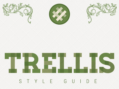Trellis Style Guide Cover branding design logo