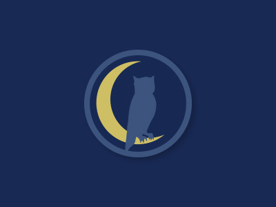 Midnight Munchies Logo v1 flat graphic design logo