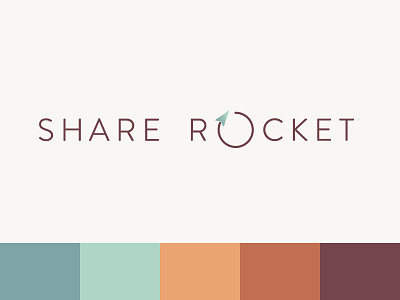 Share Rocket Brand Refresh branding color palette graphic design
