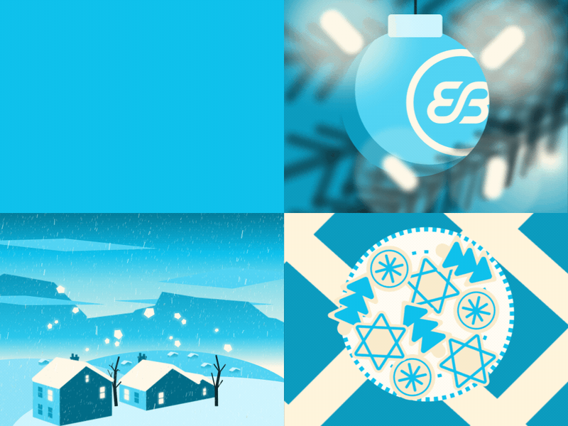 Echobind Holiday Card 2021 - All Together :) after effects animation art branding character design figma flat holiday illustration logo minimal motion motion graphics typography vector