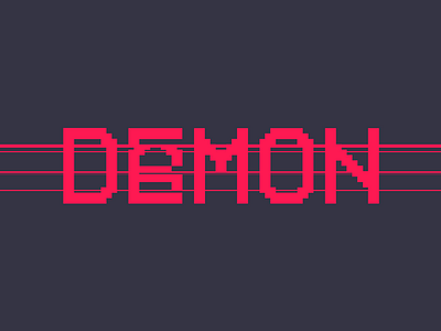 Daemon Logo analog camcorder daemon design digital game glitch logo pixel scanline vhs