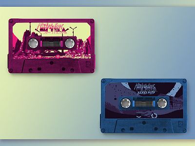 Midnight Ultra Soundtrack - Cassette Labels cassettes game labels pixel soundtrack