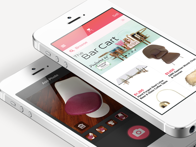 Chairish iPhone App iphone app furniture sell camera chairish