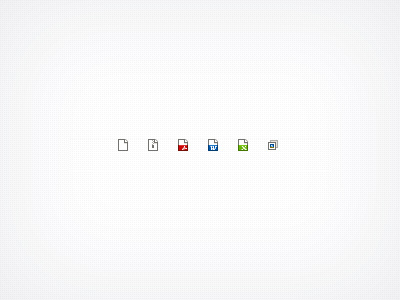 File Type Icons Rebound .aip 12px acrobat file type files icons images word
