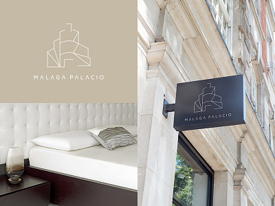 Logo AC Malaga Palacio Hotel brand branding color graphic hotel icon identity logo logotype print symbol typography